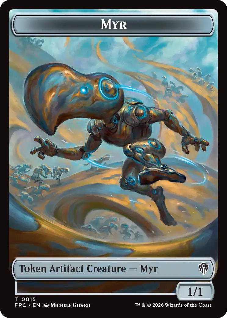 Angel // Myr Double-Sided Token [Reality Fracture Commander Tokens] - The Mythic Store | 24h Order Processing