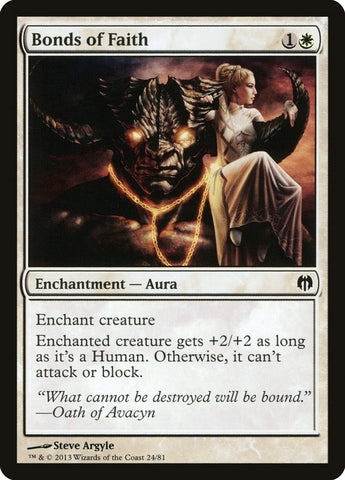 Bonds of Faith [Duel Decks: Heroes vs. Monsters] - The Mythic Store | 24h Order Processing