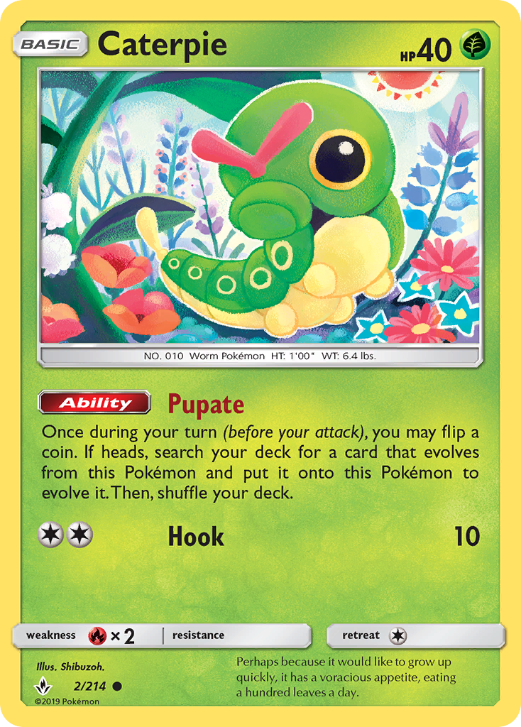 Caterpie (2/214) [Sun & Moon: Unbroken Bonds] - The Mythic Store | 24h Order Processing
