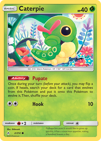 Caterpie (2/214) [Sun & Moon: Unbroken Bonds] - The Mythic Store | 24h Order Processing