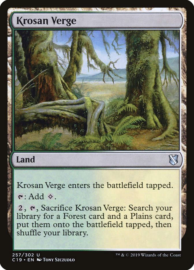Krosan Verge [Commander 2019] - The Mythic Store | 24h Order Processing