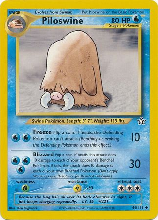 Piloswine (44/111) [Neo Genesis Unlimited] - The Mythic Store | 24h Order Processing