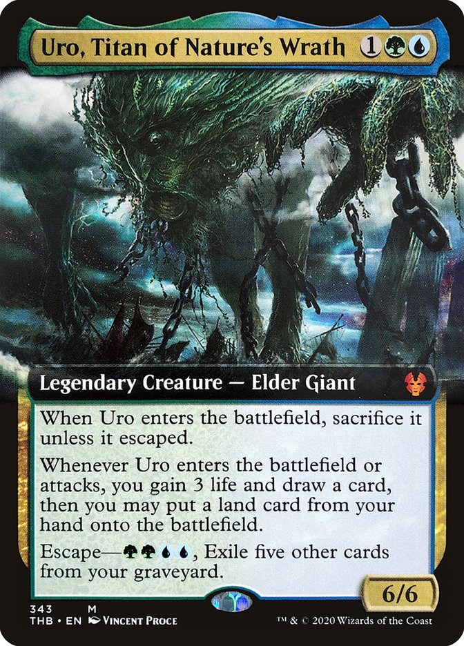 Uro, Titan of Nature's Wrath (Extended Art) [Theros Beyond Death] - The Mythic Store | 24h Order Processing