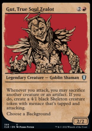 Gut, True Soul Zealot (Showcase) [Commander Legends: Battle for Baldur's Gate] - The Mythic Store | 24h Order Processing