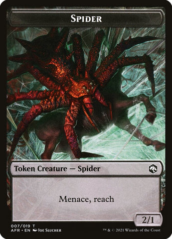 Spider // Zariel, Archduke of Avernus Emblem Double-Sided Token [Dungeons & Dragons: Adventures in the Forgotten Realms Tokens] - The Mythic Store | 24h Order Processing