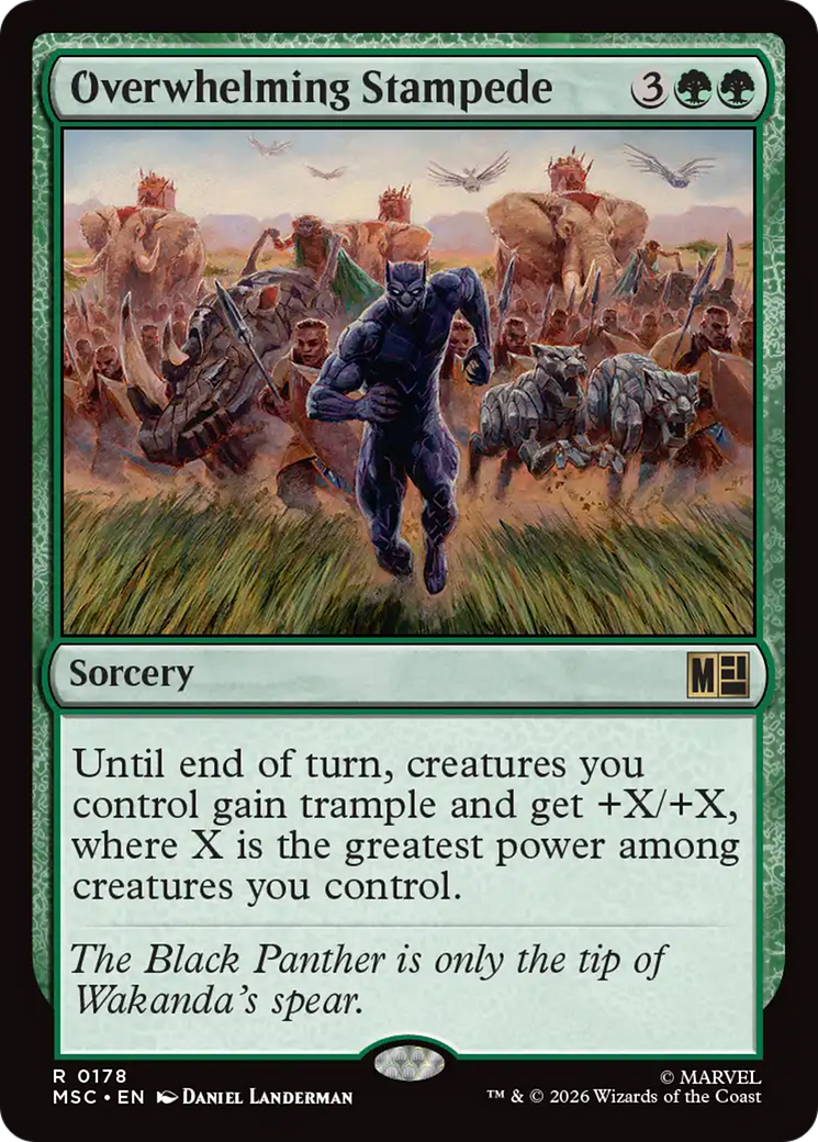 Overwhelming Stampede (Surge Foil) [Marvel Super Heroes Commander] - The Mythic Store | 24h Order Processing