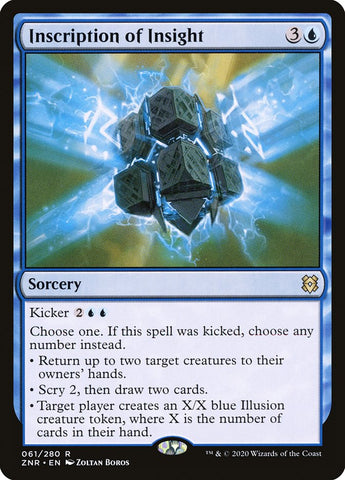 Inscription of Insight [Zendikar Rising] - The Mythic Store | 24h Order Processing