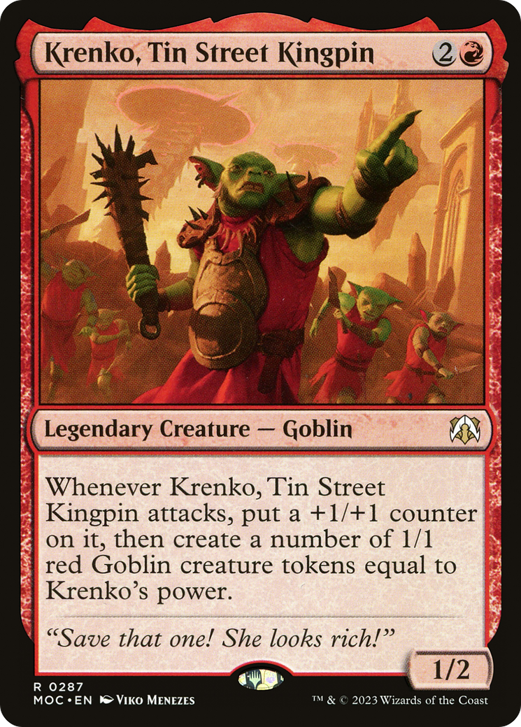 Krenko, Tin Street Kingpin [March of the Machine Commander] - The Mythic Store | 24h Order Processing