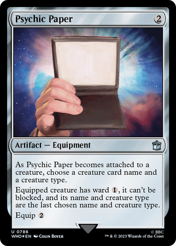 Psychic Paper (Surge Foil) [Doctor Who] - The Mythic Store | 24h Order Processing