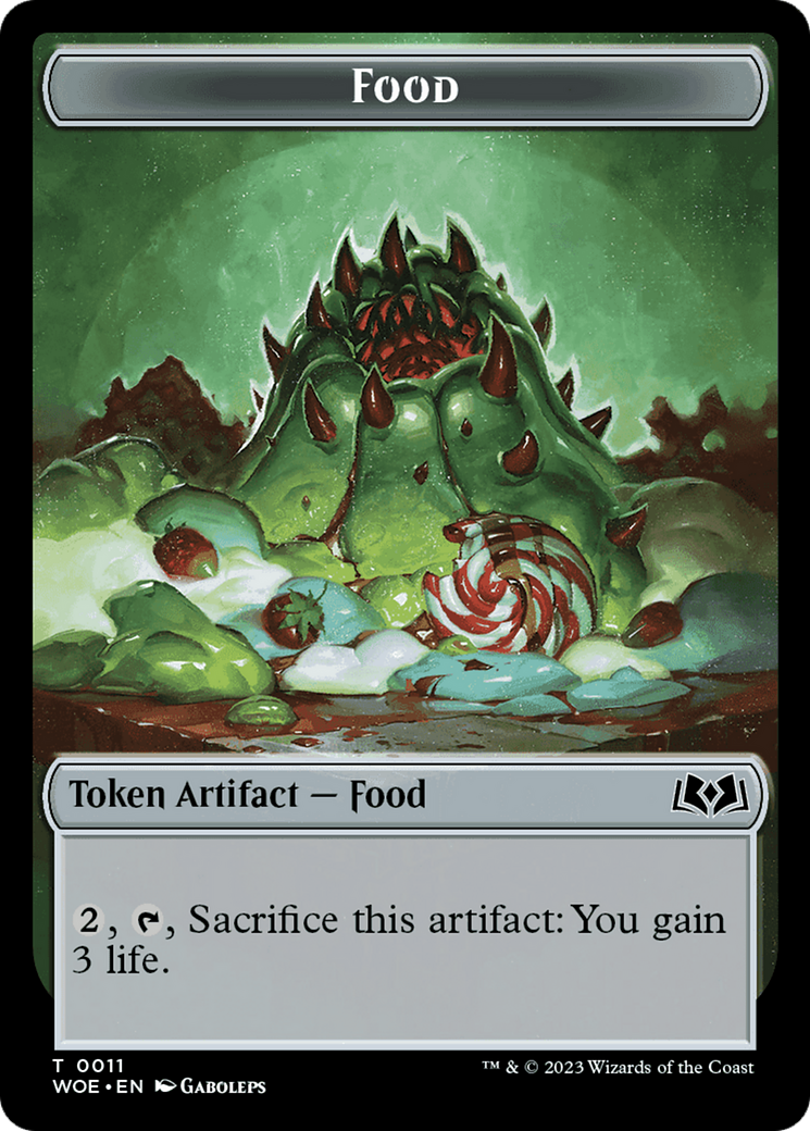 Elemental // Food (0011) Double-Sided Token [Wilds of Eldraine Tokens] - The Mythic Store | 24h Order Processing