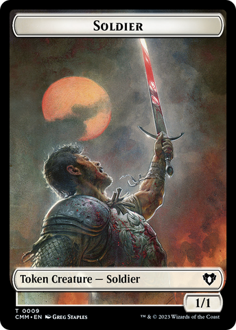 Soldier // Elephant Double-Sided Token [Commander Masters Tokens] - The Mythic Store | 24h Order Processing