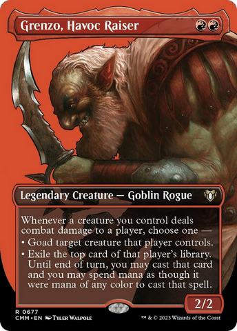 Grenzo, Havoc Raiser (Borderless Profile) [Commander Masters] - The Mythic Store | 24h Order Processing