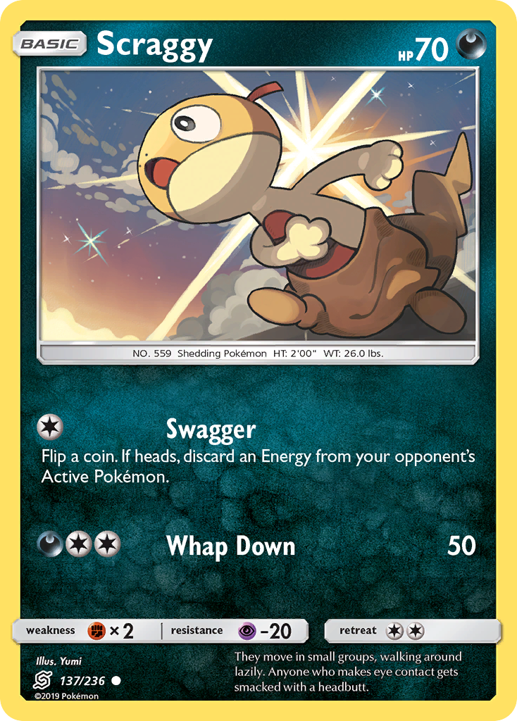 Scraggy (137/236) [Sun & Moon: Unified Minds] - The Mythic Store | 24h Order Processing