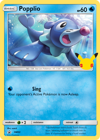 Popplio (SM03) (Jumbo Card) [First Partner Pack] - The Mythic Store | 24h Order Processing