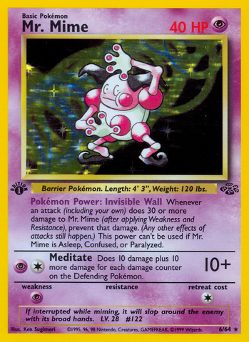 Mr. Mime (6/64) [Jungle 1st Edition] - The Mythic Store | 24h Order Processing