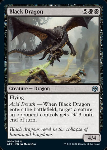 Black Dragon [Dungeons & Dragons: Adventures in the Forgotten Realms] - The Mythic Store | 24h Order Processing