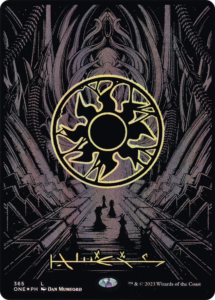 Plains (365) (Oil Slick Raised Foil) [Phyrexia: All Will Be One] - The Mythic Store | 24h Order Processing