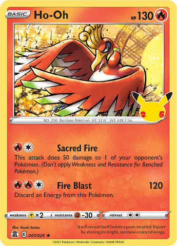 Ho-oh (001/025) [Celebrations: 25th Anniversary] - The Mythic Store | 24h Order Processing