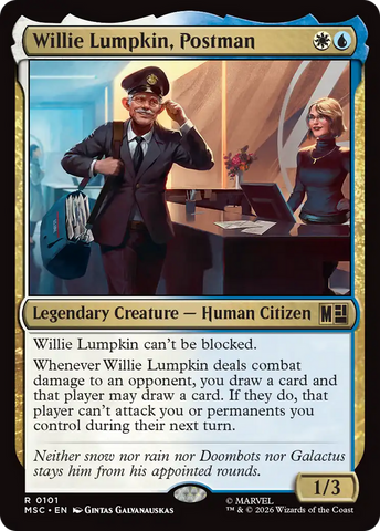 Willie Lumpkin, Postman [Marvel Super Heroes Commander] - The Mythic Store | 24h Order Processing