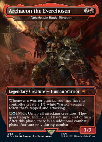 Archaeon the Everchosen - Najeela, the Blade-Blossom (Borderless) [Secret Lair Drop Series] - The Mythic Store | 24h Order Processing