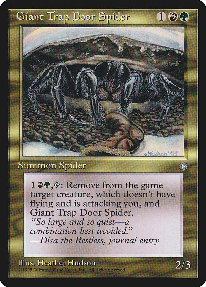 Giant Trap Door Spider [Ice Age] - The Mythic Store | 24h Order Processing