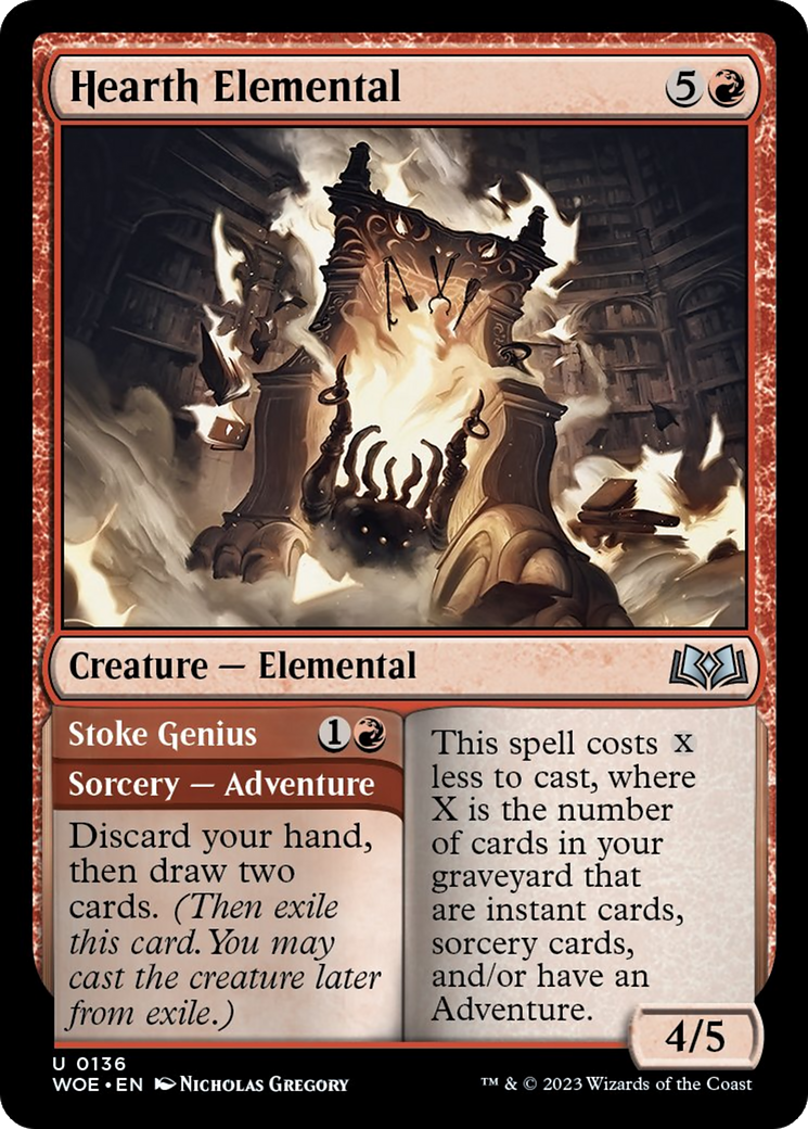 Hearth Elemental // Stoke Genius [Wilds of Eldraine] - The Mythic Store | 24h Order Processing