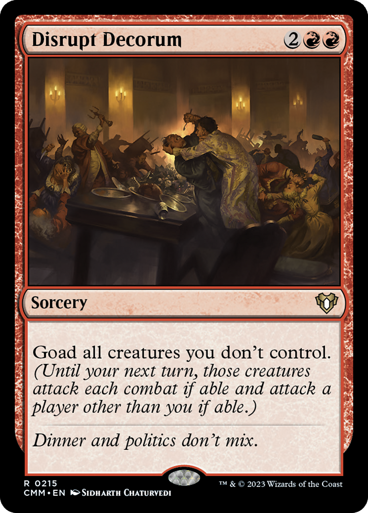 Disrupt Decorum [Commander Masters] - The Mythic Store | 24h Order Processing