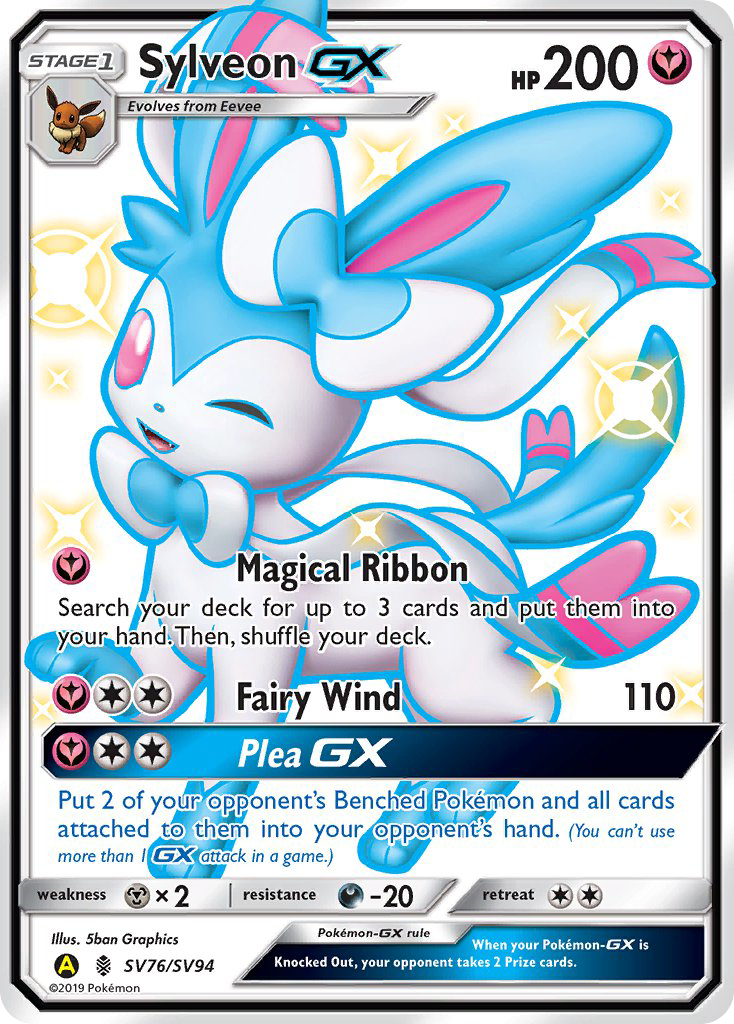 Sylveon GX (SV76/SV94) [Sun & Moon: Hidden Fates - Shiny Vault] - The Mythic Store | 24h Order Processing