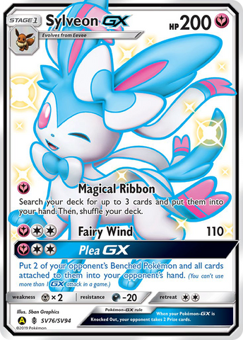 Sylveon GX (SV76/SV94) [Sun & Moon: Hidden Fates - Shiny Vault] - The Mythic Store | 24h Order Processing