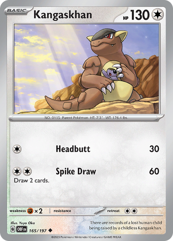 Kangaskhan (165/197) [Scarlet & Violet: Obsidian Flames] - The Mythic Store | 24h Order Processing