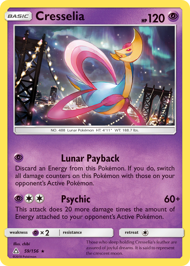 Cresselia (59/156) [Sun & Moon: Ultra Prism] - The Mythic Store | 24h Order Processing