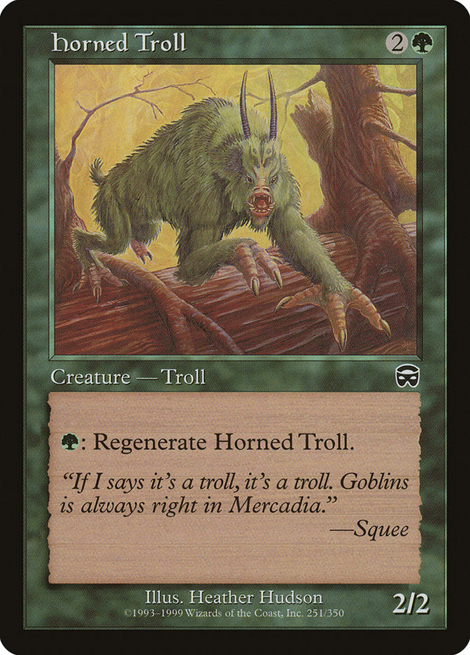 Horned Troll [Mercadian Masques] - The Mythic Store | 24h Order Processing