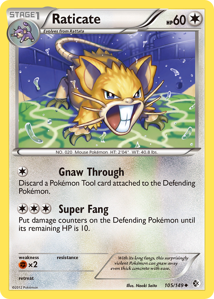 Raticate (105/149) [Black & White: Boundaries Crossed] - The Mythic Store | 24h Order Processing