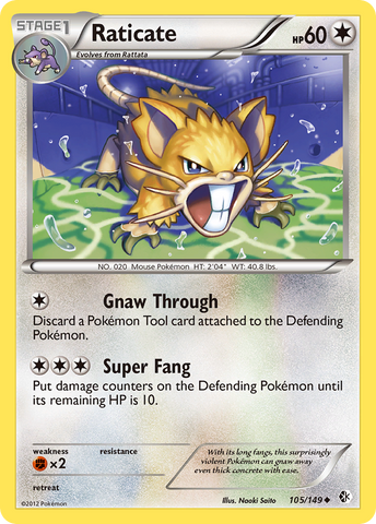 Raticate (105/149) [Black & White: Boundaries Crossed] - The Mythic Store | 24h Order Processing