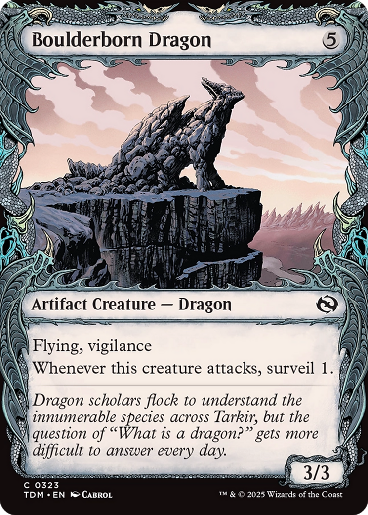 Boulderborn Dragon (Showcase) [Tarkir: Dragonstorm] - The Mythic Store | 24h Order Processing