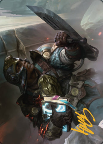 Retrieval Agent Art Card (Gold-Stamped Signature) [The Brothers' War Art Series] - The Mythic Store | 24h Order Processing
