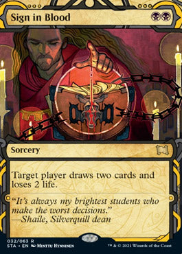 Sign in Blood (Foil Etched) [Strixhaven: Mystical Archive] - The Mythic Store | 24h Order Processing