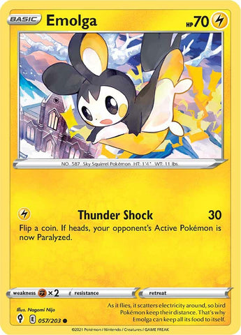 Emolga (057/203) [Sword & Shield: Evolving Skies] - The Mythic Store | 24h Order Processing