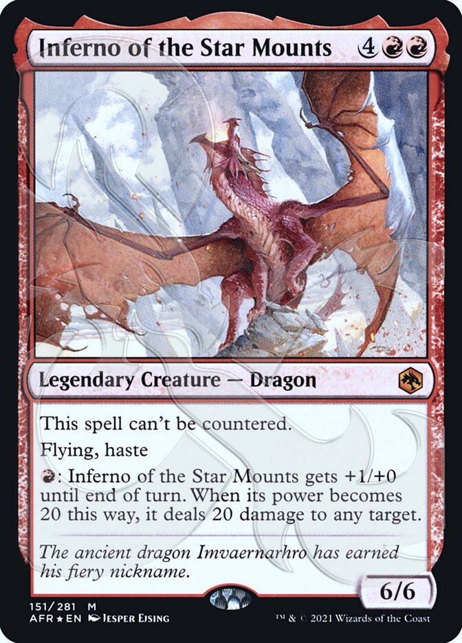 Inferno of the Star Mounts (Ampersand Promo) [Dungeons & Dragons: Adventures in the Forgotten Realms Promos] - The Mythic Store | 24h Order Processing