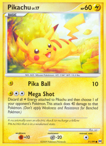 Pikachu (71/99) [Platinum: Arceus] - The Mythic Store | 24h Order Processing
