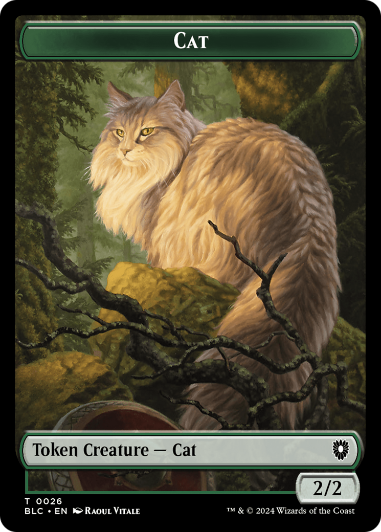 Elemental // Cat Double-Sided Token [Bloomburrow Commander Tokens] - The Mythic Store | 24h Order Processing