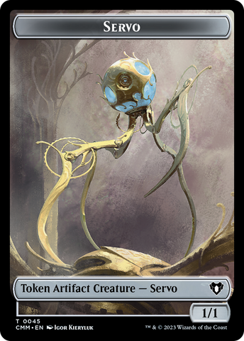 Servo // Dragon (0020) Double-Sided Token [Commander Masters Tokens] - The Mythic Store | 24h Order Processing