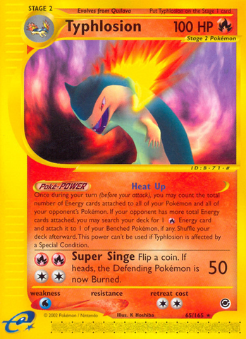 Typhlosion (65/165) [Expedition: Base Set] - The Mythic Store | 24h Order Processing