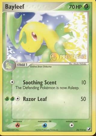 Bayleef (35/115) (Prerelease Promo) [Nintendo: Black Star Promos] - The Mythic Store | 24h Order Processing