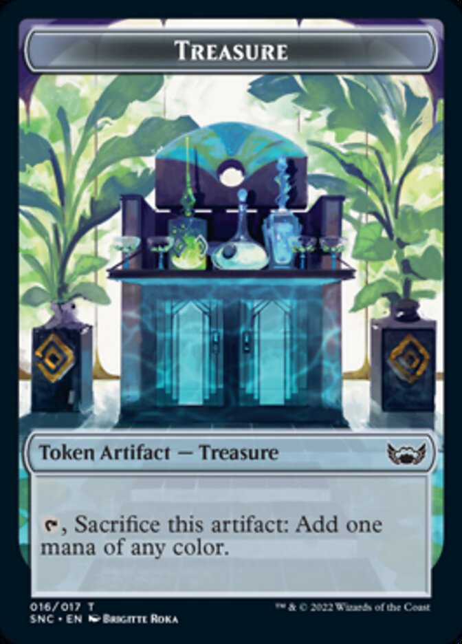 Treasure (016) // Copy Double-Sided Token [Streets of New Capenna Tokens] - The Mythic Store | 24h Order Processing
