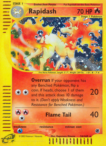 Rapidash (26/165) [Expedition: Base Set] - The Mythic Store | 24h Order Processing