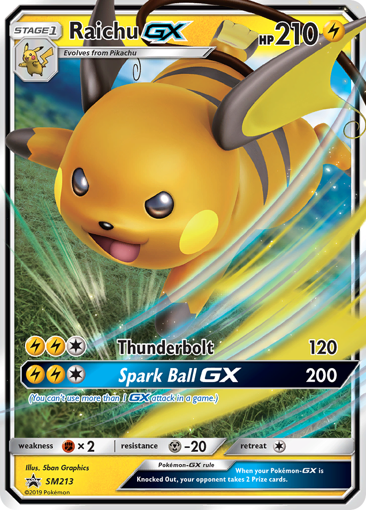 Raichu GX (SM213) [Sun & Moon: Black Star Promos] - The Mythic Store | 24h Order Processing