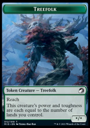 Clue // Treefolk Double-Sided Token [Innistrad: Midnight Hunt Tokens] - The Mythic Store | 24h Order Processing
