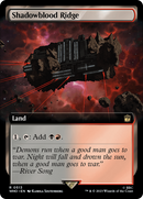Shadowblood Ridge (Extended Art) [Doctor Who] - The Mythic Store | 24h Order Processing