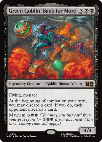 Green Goblin, Back for More [Marvel Super Heroes Commander] - The Mythic Store | 24h Order Processing